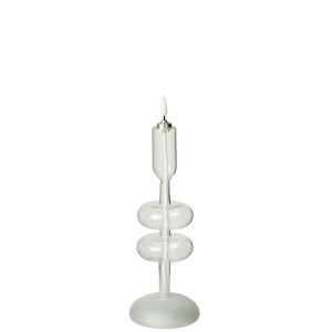 LED CANDLE GLASS TRANSPARENT