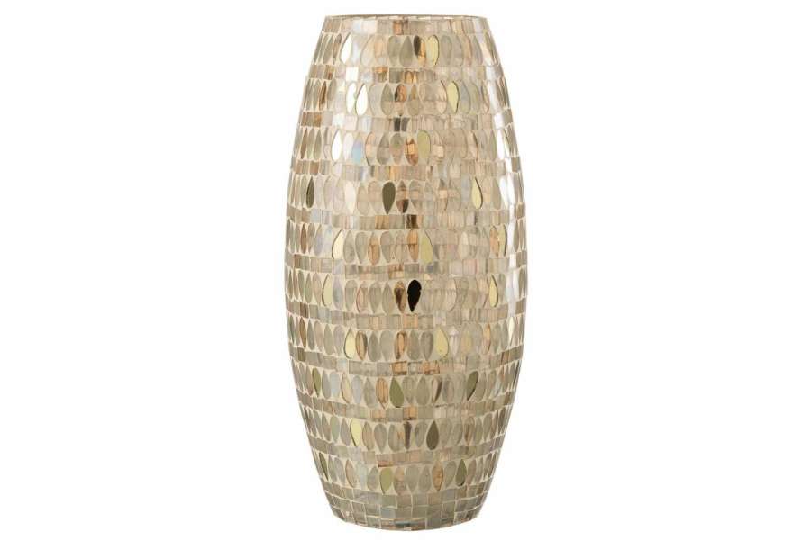 HURRICANE MOSAIC GLASS BEIGE LARGE