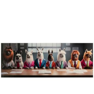 WALL DECORATION OFFICE LAMAS GLASS MULTICOLORED