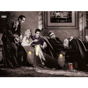 Elvis,Marilyn Monroe,James Dean , Canvas bilde- 60x80 cm