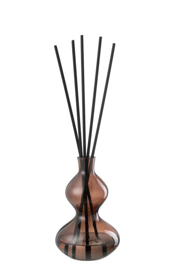 SCENTED OIL LI-LY LAND GLASS BROWN SMALL