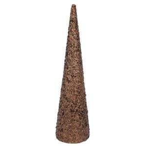 CONE SEQUINS FOAM DARK BROWN LARGE