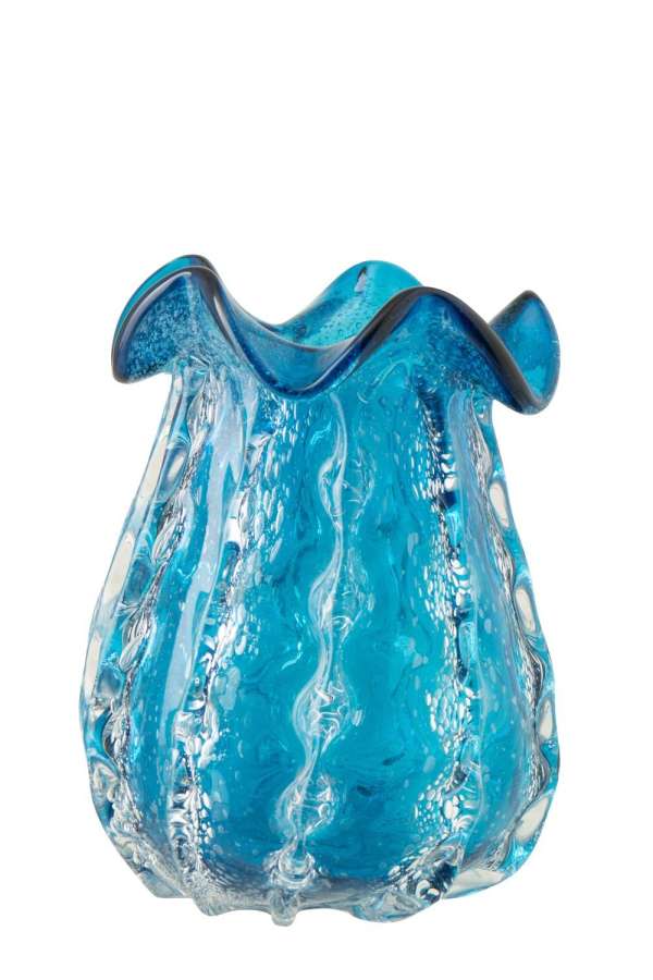 VASE RALPH GLASS BLUE LARGE