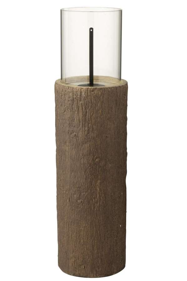 FIRE PIT ROUND TRUNK MAGNESIUM BROWN MEDIUM