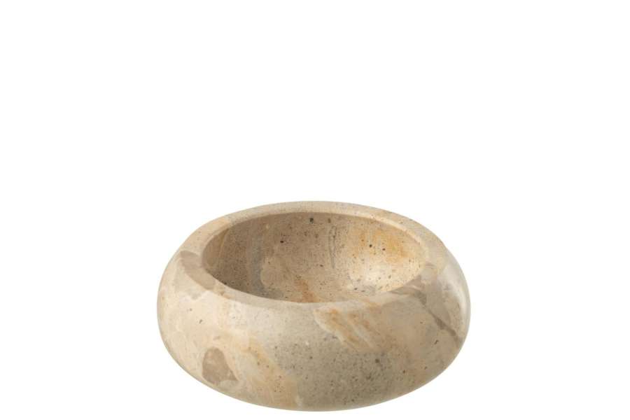 DECORATIVE BOWL MARBLE BEIGE