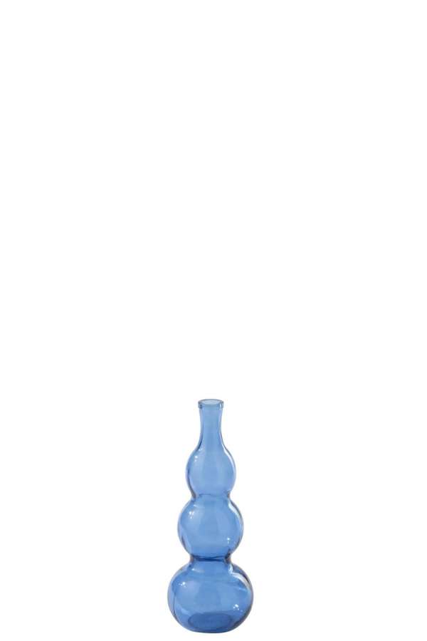 VASE  GLASS BLUE