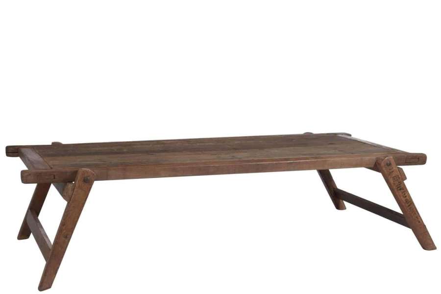 TABLE ARMY BED WOOD NATURAL