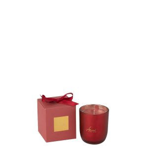 SCENTED CANDLE AMOUR RED SMALL-35HOURS