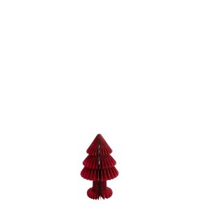 CHRISTMAS TREE FOLDABLE PAPER CHRISTMAS RED SMALL