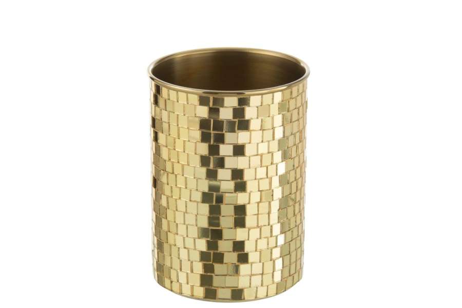 WINE CHILLER MOSAIC STAINLESS STEEL GOLD COLORED