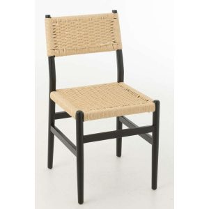 CHAIR LAP BEECH WOOD/ROPE BLACK