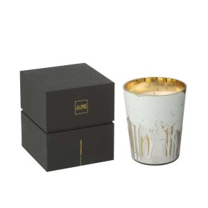 SCENTED CANDLE NOA FOREST SOYA WHITE/GOLD COLORED MEDIUM-68H