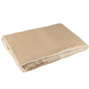 PLAID TEDDY LINES STITICHING COTTON/POLYESTER BEIGE