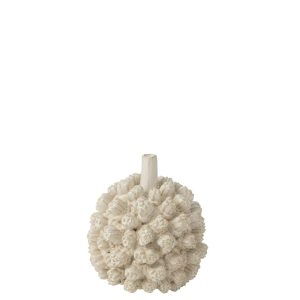VASE SAKI CERAMIC WHITE SMALL