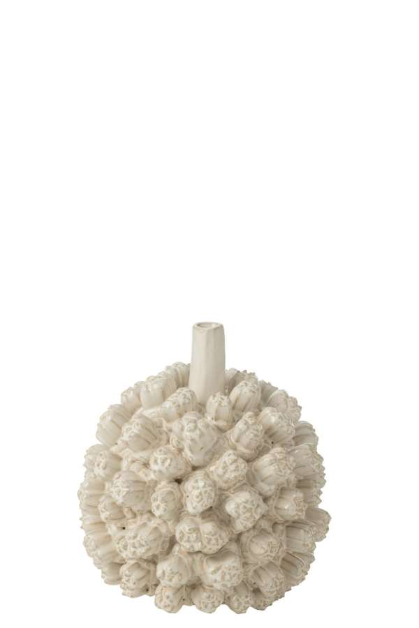 VASE SAKI CERAMIC WHITE SMALL