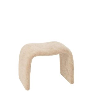 STOOL N SHAPE TEXTILE BEIGE