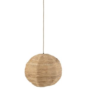 HANGING LAMP BALL BANANA LEAF NATURAL LARGE