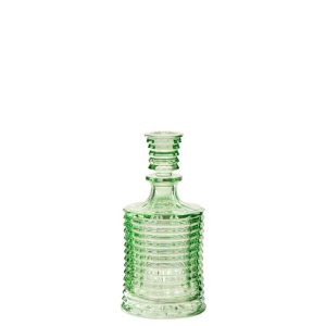 CARAFE RIBBED GLASS LIGHT GREEN