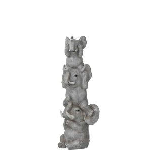 ELEPHANT HEAR/SPEAK/SEE NO EVIL POLY GREY