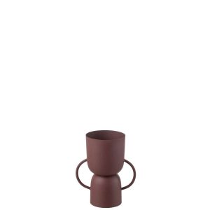 VASE CUP IRON MAROON