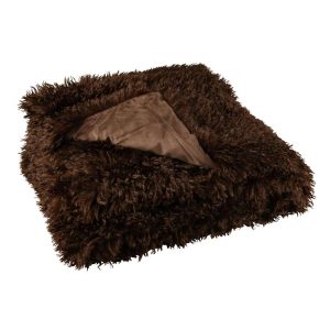 BLANKET MOUTIE POLYESTER DARK BROWN