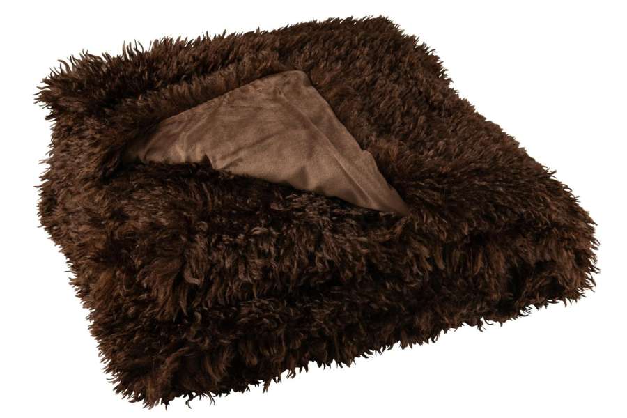 BLANKET MOUTIE POLYESTER DARK BROWN