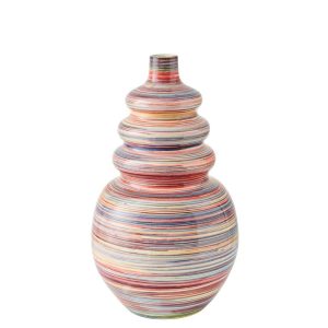 FLOOR VASE CERAMIC MULTI