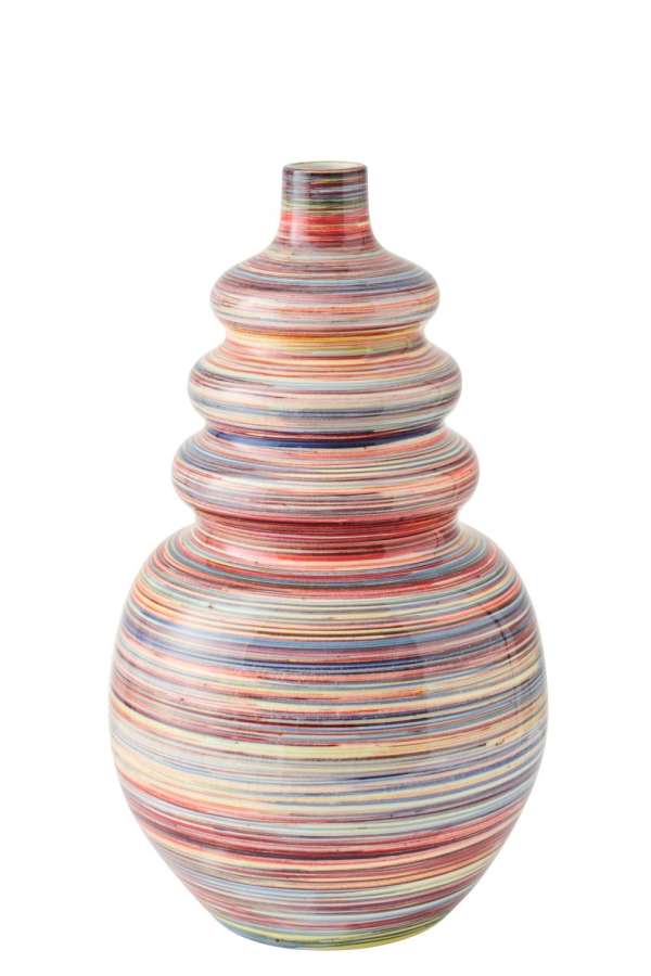 FLOOR VASE CERAMIC MULTI