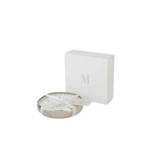 SCENTED CANDLE M-CHIC METAL SILVER MEDIUM-21H