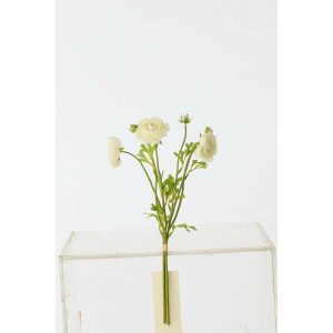 BUNDLE OF 3 RANUNCULUS TEXTILE WHITE LARGE