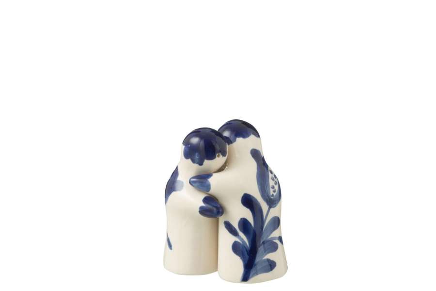 SALT&PEPPER GRANADA CERAMIC WHITE/COBALTO BLUE