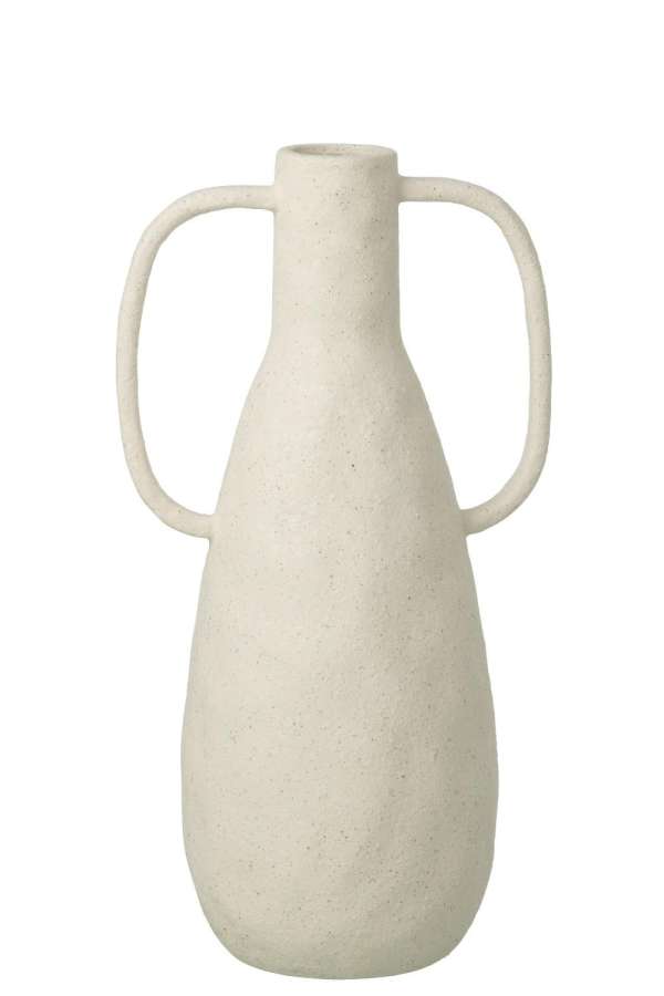 VASE JODI STONEWARE OFF-WHITE LARGE