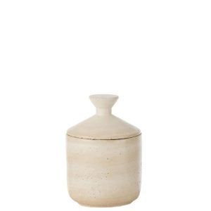 JAR DECORATIVE OLINA CEMENT CREAM LARGE