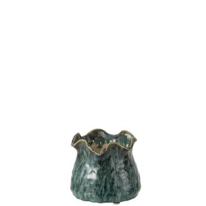 FLOWERPOT RONNY IRREGULAR CLAY BLUE SMALL