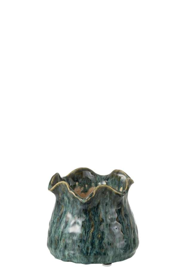 FLOWERPOT RONNY IRREGULAR CLAY BLUE SMALL