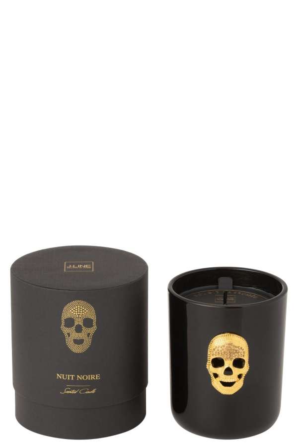 SCENTED CANDLE SKULL NUIT NOIRE LARGE-65HOURS