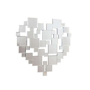 Hjertespeil For Vegg 80X80Cm