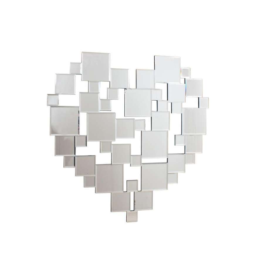 Hjertespeil For Vegg 80X80Cm