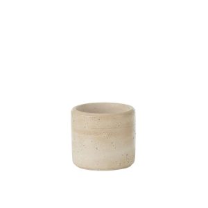 FLOWERPOT OLINA ROUND CEMENT CREAM SMALL
