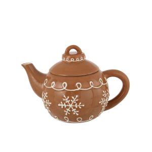 TEAPOT COOKIE DOLOMITE CARAMEL/WHITE