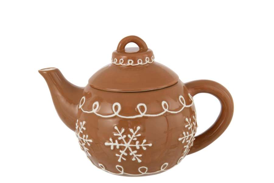 TEAPOT COOKIE DOLOMITE CARAMEL/WHITE