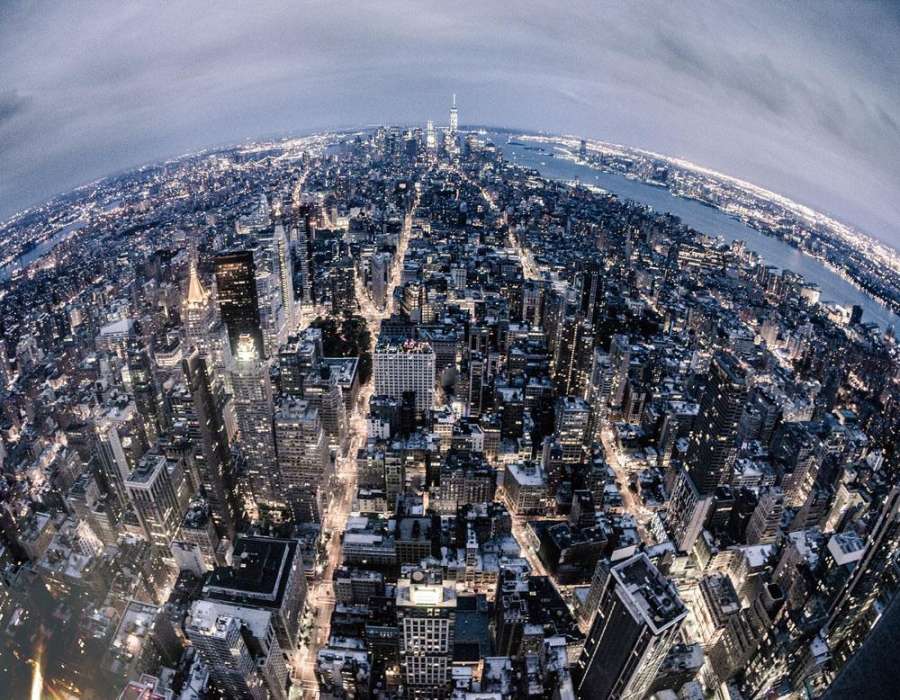 Bilde Herdet Glass Bybilde Perspektiv 70 x70