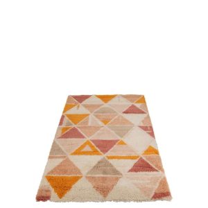 RUG GEOMETRIC WOOL MULTICOLORED