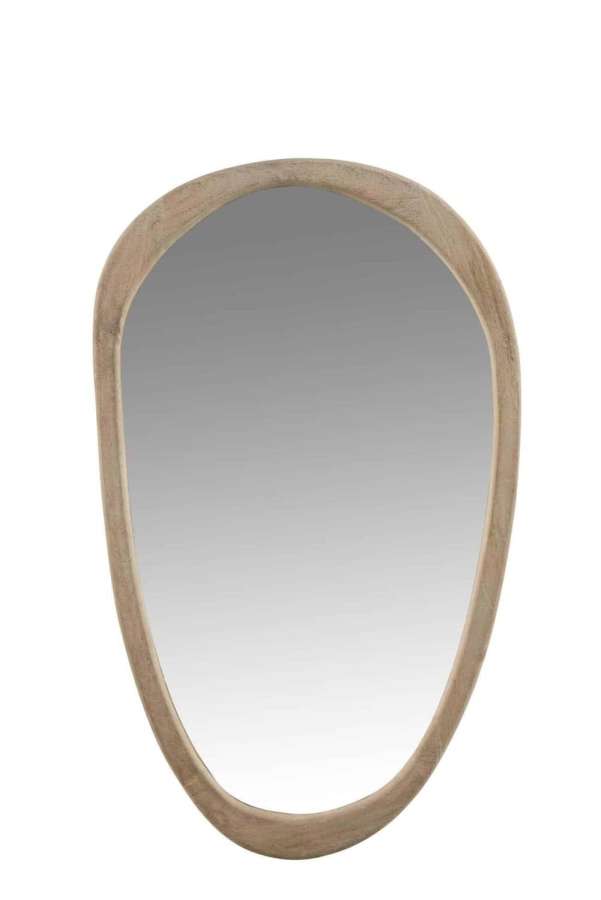 MIRROR IRREGULAR MANGO WOOD LARGE