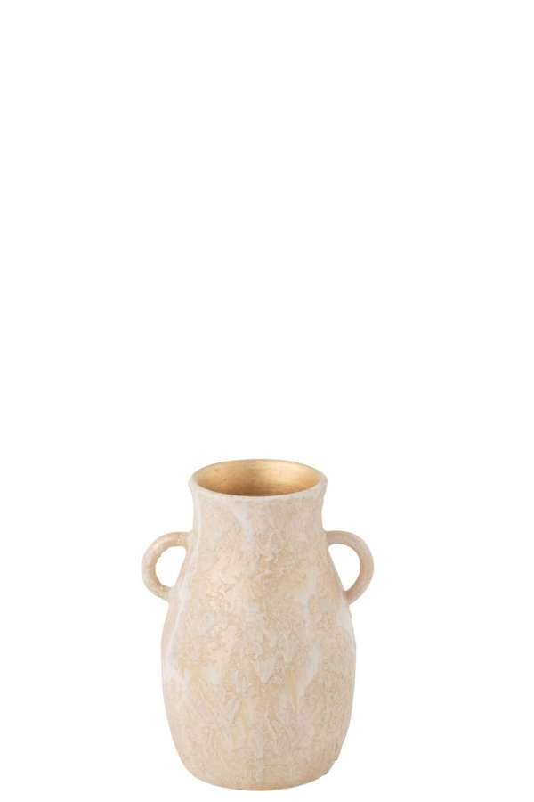 VASE AMPHORE TERRA ROSE GOLD  SMALL