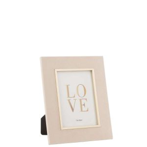 PHOTO FRAME DITA VELVET BEIGE MEDIUM