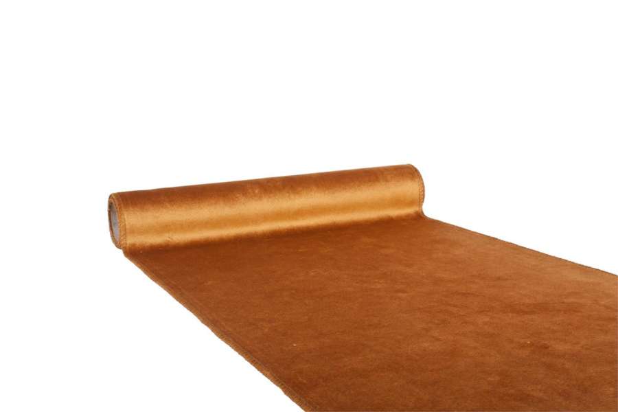 Rull Fløyel Mørk Oker 35X250Cm