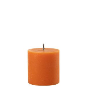 OUTDOOR CANDLE PILLAR PARAFFIN ORANGE SMALL-70HOURS