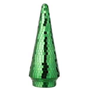 TREE MIRROR GLASS GREEN LARGE