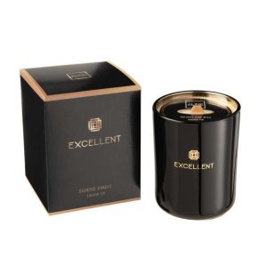 SCENTED CANDLE EXCELLENT SIBERIA FIR BLACK MEDIUM-80U